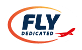 FlyDedicated logo | ©beeldmerk.design